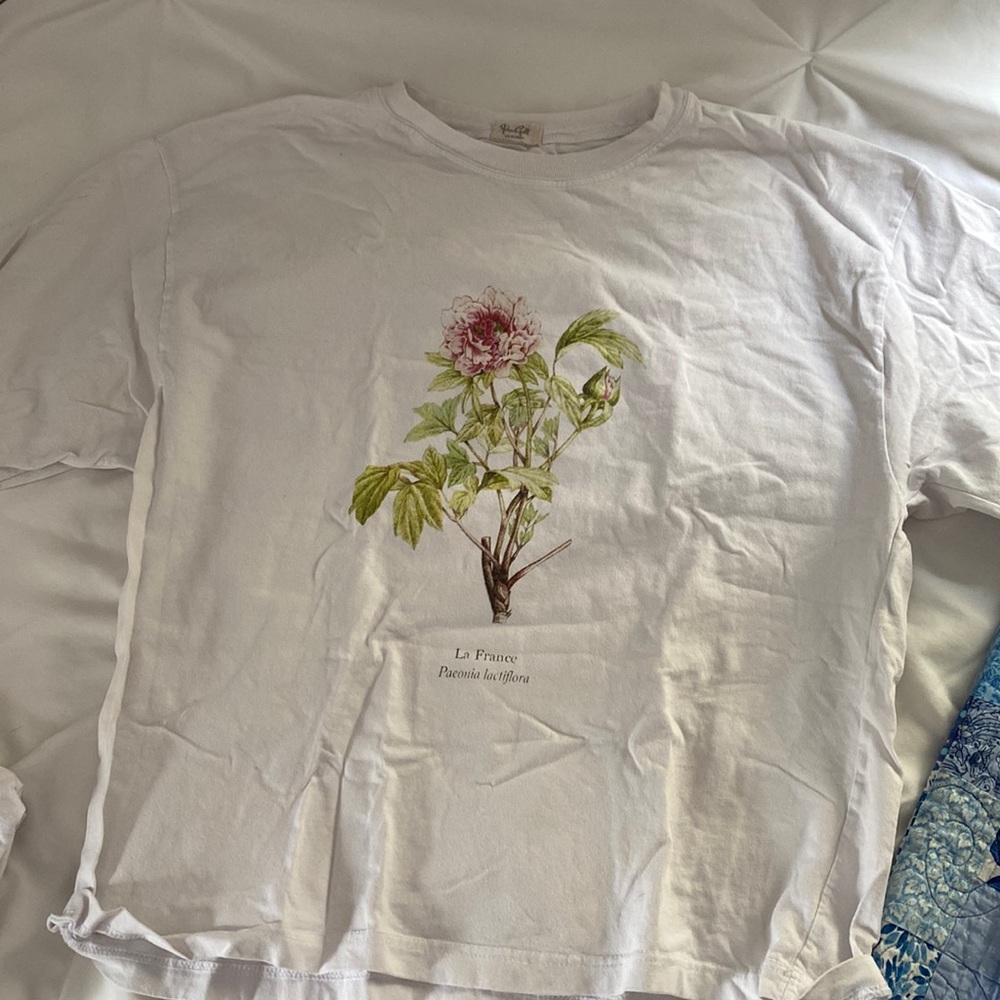 flower brandy melville crop top